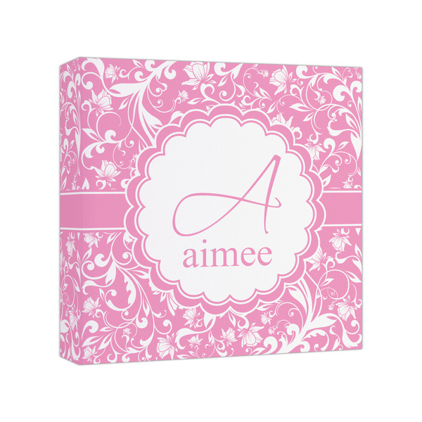 Custom Floral Vine Canvas Print - 8x8 (Personalized)