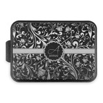 Floral Vine Aluminum Baking Pan with Black Lid (Personalized)