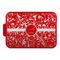 Floral Vine Aluminum Baking Pan with Red Lid (Personalized)