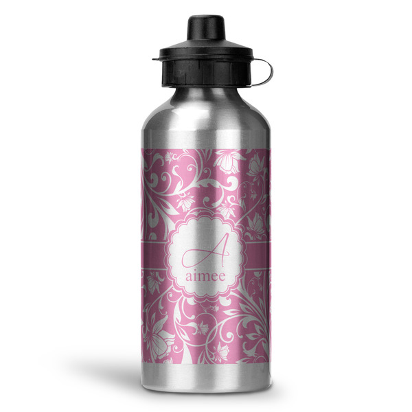 Custom Floral Vine Water Bottles - 20 oz - Aluminum (Personalized)