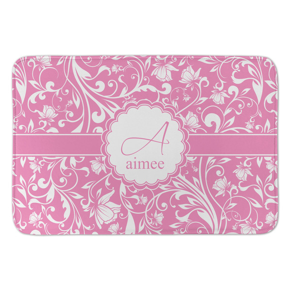 Custom Floral Vine Anti-Fatigue Kitchen Mat (Personalized)
