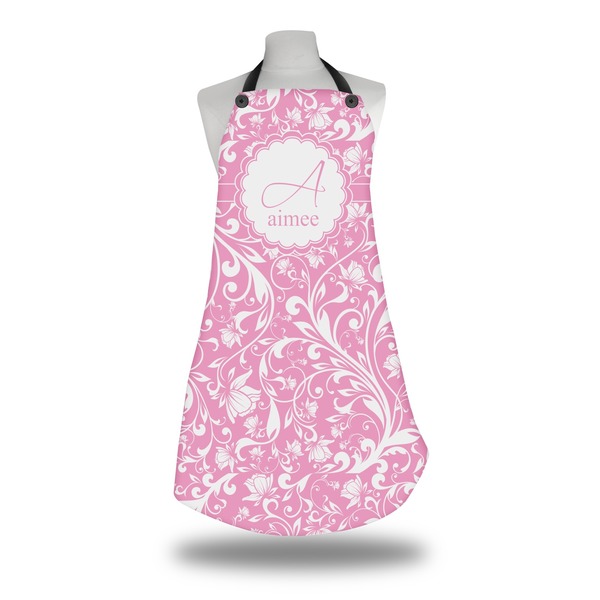 Custom Floral Vine Apron w/ Name and Initial