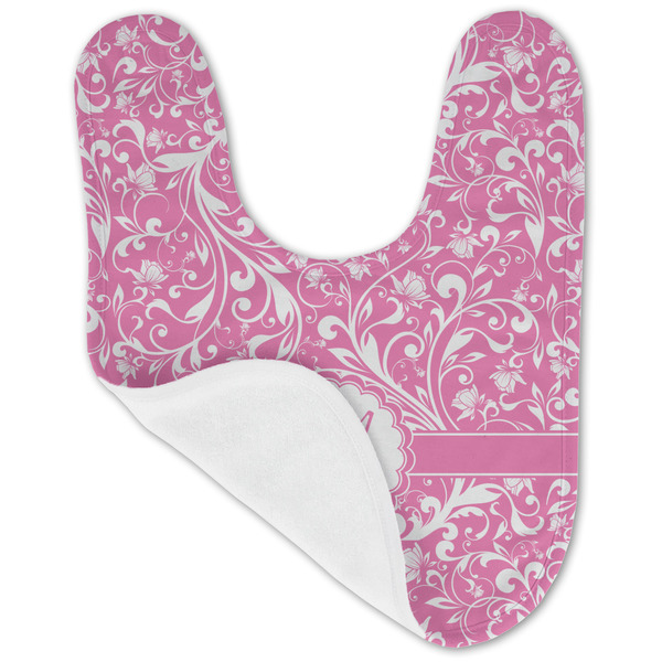 Floral Vine Baby Bib - AFT folded