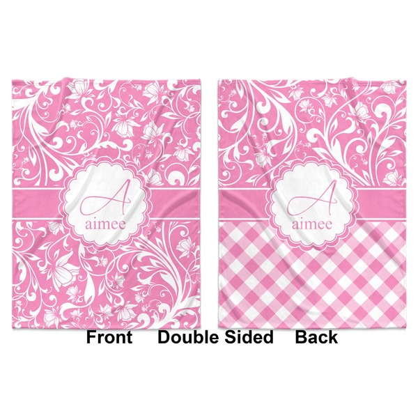 Floral Vine Baby Blanket (Double Sided - Printed Front and Back)