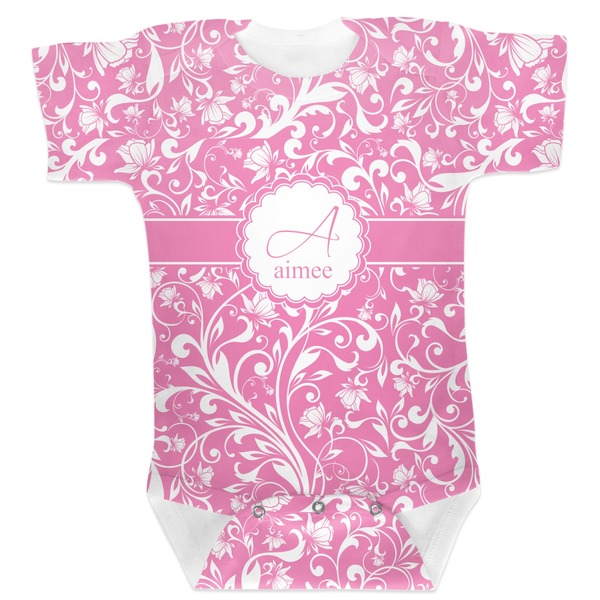 Custom Floral Vine Baby Bodysuit (Personalized)