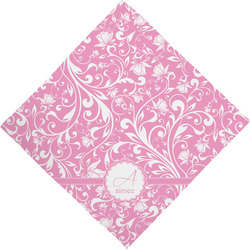 Floral Vine Dog Bandana Scarf w/ Name and Initial