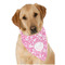 Floral Vine Dog Bandana Scarf w/ Name and Initial