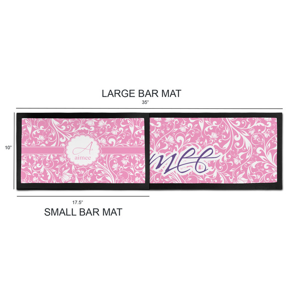 Floral Vine Bar Mats - Sizing Chart