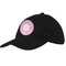 Floral Vine Baseball Cap - Black (Personalized)