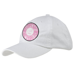 Floral Vine Baseball Cap - White (Personalized)