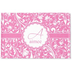 Floral Vine Woven Mat (Personalized)