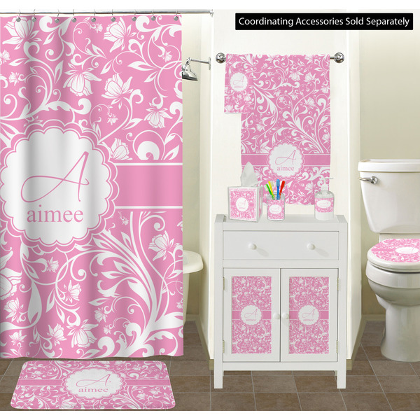 Floral Vine Bathroom Scene