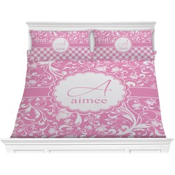 Floral Vine Comforter Set - King (Personalized)