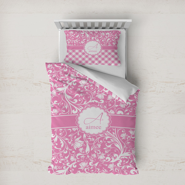 Custom Floral Vine Duvet Cover Set - Twin XL (Personalized)