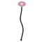 Floral Vine Black Plastic 7" Stir Stick - Oval - Single Stick