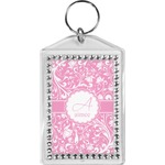Floral Vine Bling Keychain (Personalized)