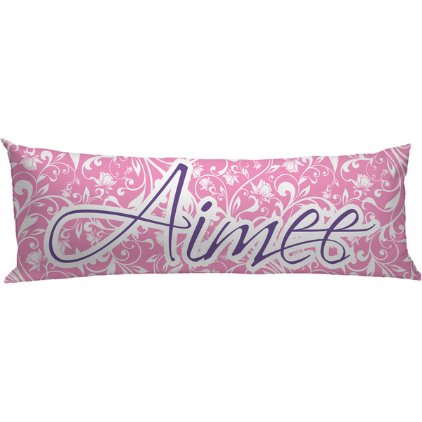 Custom Floral Vine Body Pillow Case (Personalized)