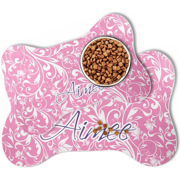 Floral Vine Bone Shaped Dog Mats - MAIN