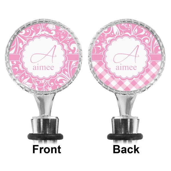 Floral Vine Bottle Stopper - Front and Back
