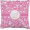 Floral Vine Burlap Pillow 22"