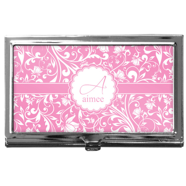Custom Floral Vine Business Card Case