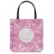 Floral Vine Canvas Tote Bag - Small - 13"x13" (Personalized)