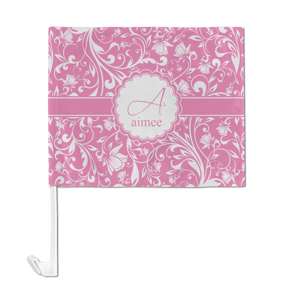 Floral Vine Car Flag - Large - FRONT