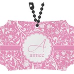 Floral Vine Rear View Mirror Ornament (Personalized)
