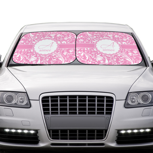 Floral Vine Car Sun Shades - IN CONTEXT