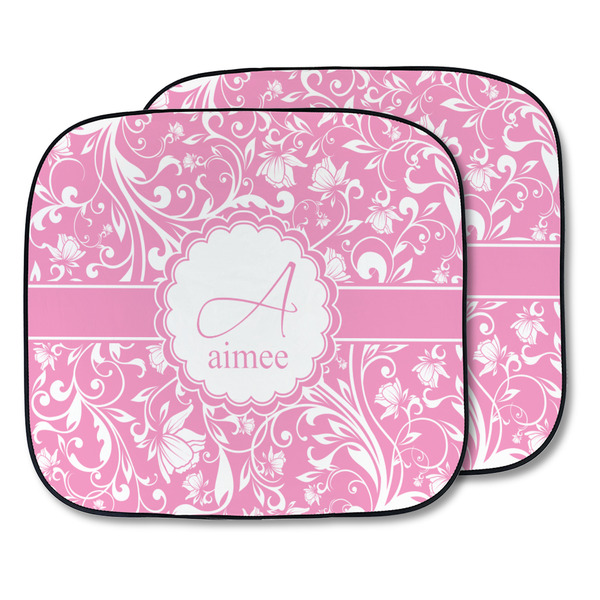 Custom Floral Vine Car Sun Shade - Two Piece (Personalized)