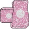 Floral Vine Car Floor Mats Set - 2 Front & 2 Back (Personalized)