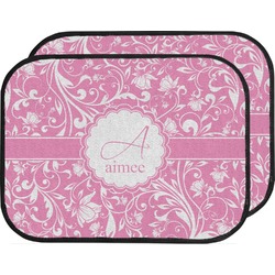 Floral Vine Car Floor Mats (Back Seat) (Personalized)