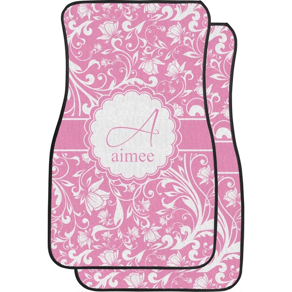Floral Vine Custom Car Floor Mats Set (2Front & 2Back)