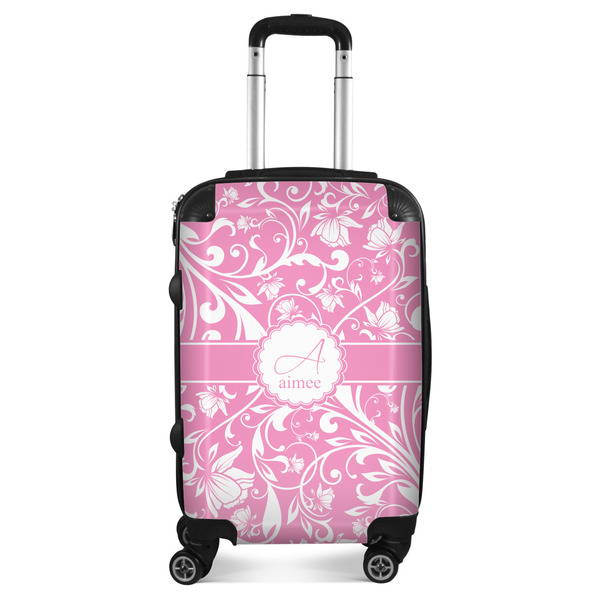 Custom Floral Vine Suitcase - 20" Carry On (Personalized)