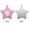 Floral Vine Ceramic Flat Ornament - Star Front & Back (APPROVAL)