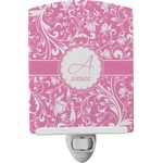 Floral Vine Ceramic Night Light (Personalized)