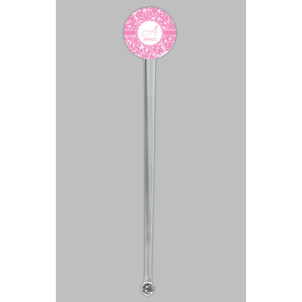 Floral Vine Clear Plastic 7" Stir Stick - Round - Single Stick