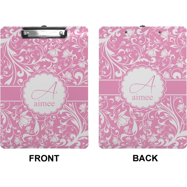 Floral Vine Clipboard (Letter) (Front + Back)