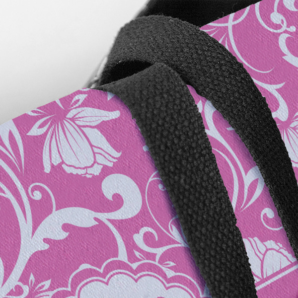 Floral Vine Closeup of Tote w/Black Handles