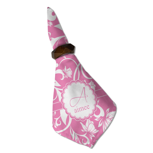 Floral Vine Cloth Napkins - Personalized Dinner (Folded in Ring) (MAIN)