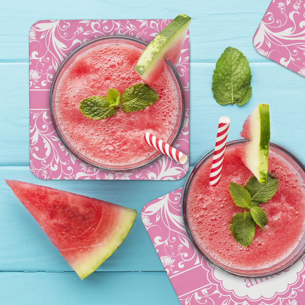 Floral Vine Coaster Set - LIFESTYLE