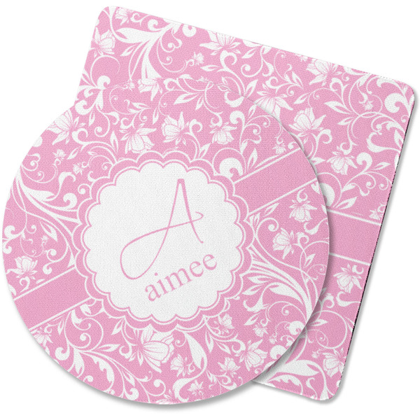 Custom Floral Vine Rubber Backed Coaster (Personalized)