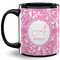 Floral Vine Coffee Mug - 11 oz - Full- Black