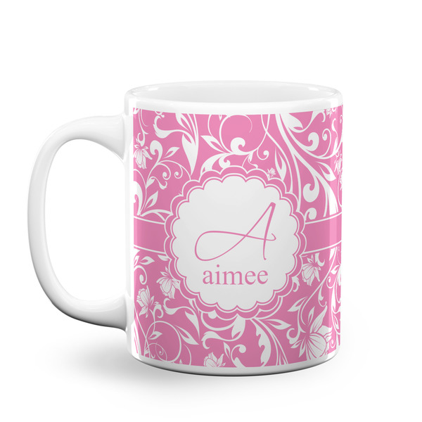 Custom Floral Vine Coffee Mug (Personalized)