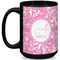 Floral Vine Coffee Mug - 15 oz - Black Full