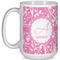 Floral Vine Coffee Mug - 15 oz - White Full
