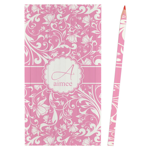 Floral Vine Colored Pencils - Front View