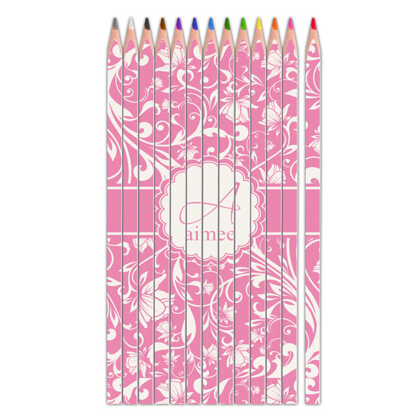 Custom Floral Vine Colored Pencils (Personalized)