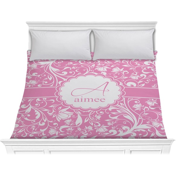 Custom Floral Vine Comforter - King (Personalized)