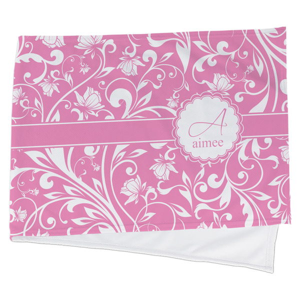 Custom Floral Vine Cooling Towel (Personalized)